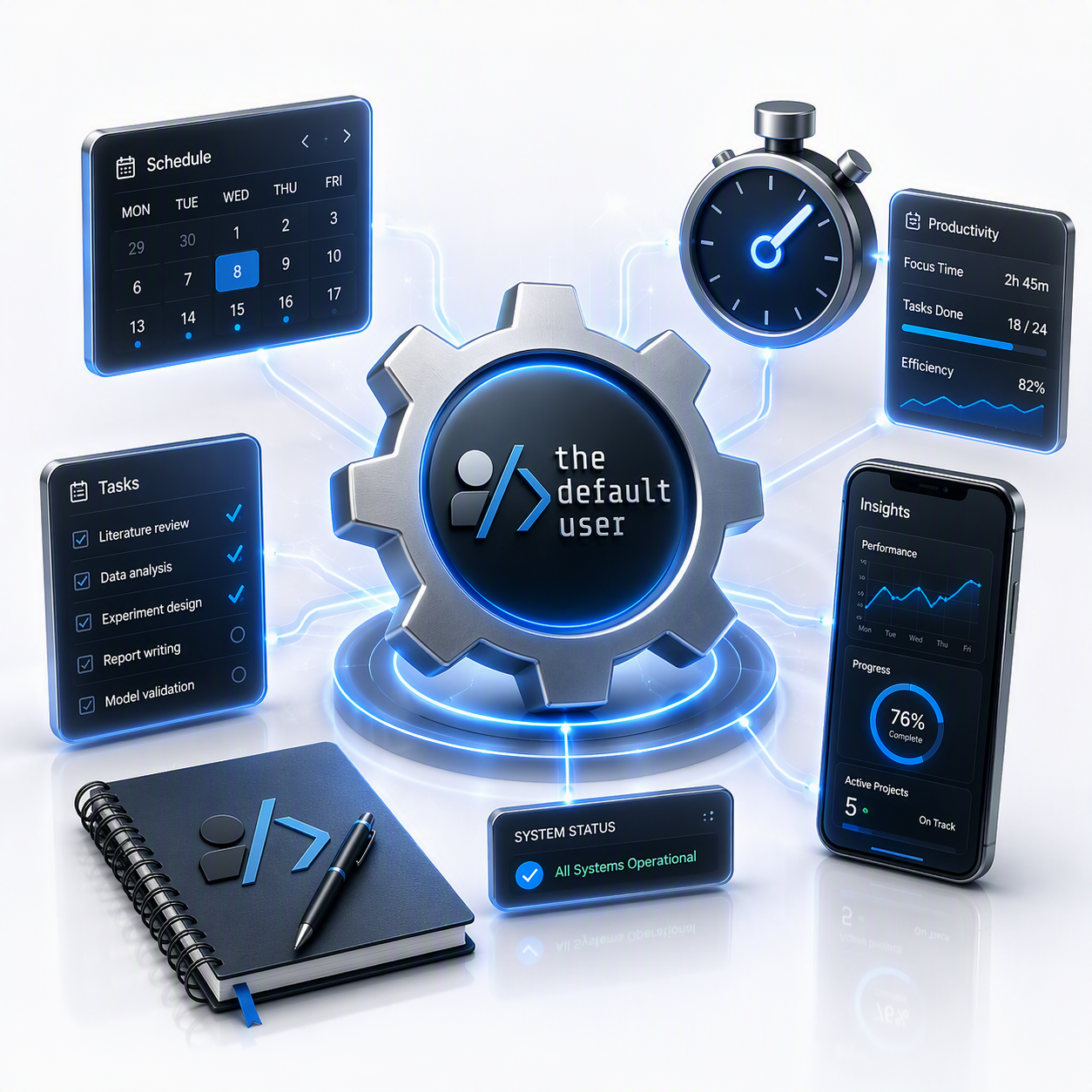 Productivity tools with a minimalist aesthetics